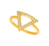 Diamond triangle ring