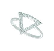 Diamond triangle ring