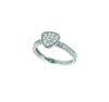 Diamond triangular shape ring