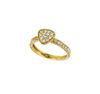 Diamond triangular shape ring
