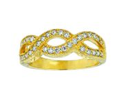 Diamond twisted ring