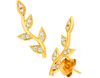 Diamond vines earrings