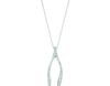Diamond wishbone necklace