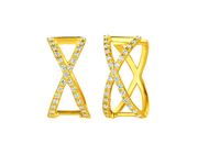 Diamond X earrings