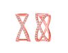 Diamond X earrings