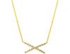 Diamond X necklace