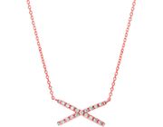 Diamond X necklace