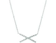Diamond X necklace