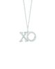 Diamond XO necklace