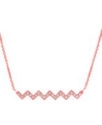 Diamond zig zag necklace