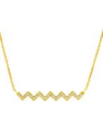 Diamond zig zag necklace