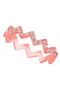 Diamond zig zag ring