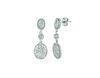 Diamons oval drop earrings