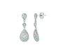 Diamons pear drop earrings