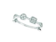 Diamoond round, square & marquise shape ring