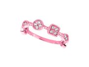 Diamoond round, square & marquise shape ring