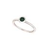 Emerald bezel set ring