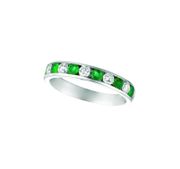 Emerald & diamond ring