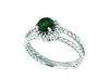 Emerald & diamond ring