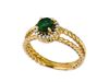Emerald & diamond ring