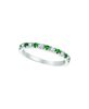 Emerald & Diamond  Stackable Ring