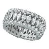 Eternity Diamond Marquise Ring, 18K White Gold