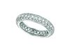 Eternity diamond pave set ring