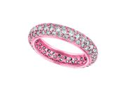 Eternity diamond pave set ring