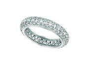 Eternity diamond pave set ring