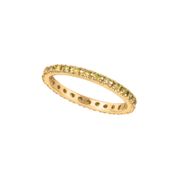 Eternity yellow diamond band