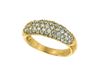 Fancy yellow gold diamond ring