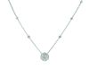 Flower & 8 bezel diamond necklace