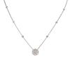 Flower & 8 bezel diamond necklace