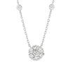 Flower diamond necklace