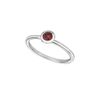 Garnet bezel set ring