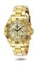 Invicta 23K Gold Plated Sapphire Diver Chronograph Champagne Dial