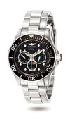 Invicta Diver Elite Moon Phase Black Dial Luminous
