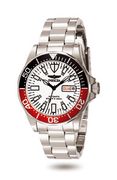 Invicta Sapphire Automatic Red and White Dial Skeleton Dive