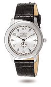 Invicta Sapphire Slim Silver Dial and Black Crocodial Strap  Inv7073