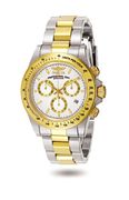 Invicta Speedway Two Tone White Dial Chrono Dive