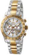 Invicta Speeway 23k Gold Two Tone Silver Dial Inv5230