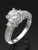 Ladies Cubic Zirconia Silver Engagement Ring ENG403