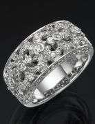 Ladies Cubic Zirconia Silver Ring DRG402