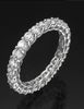 Ladies Cubic Zirconia Silver Ring DRG405