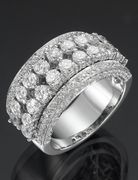 Ladies Cubic Zirconia Silver Ring DRG407