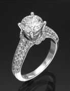 Ladies Cubic Zirconia Silver Ring ENG404