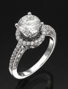 Ladies Cubic Zirconia Silver Ring ENG405