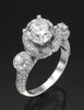 Ladies Cubic Zirconia Silver Ring ENG409