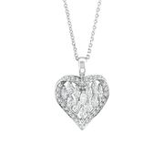 Marquise Diamond Heart Pendant Necklace