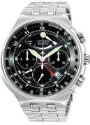 Men's Eco-Drive Bracelet Black Dial AV0031-59E